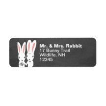 Bunny Rabbits Bröllop par Returadress
