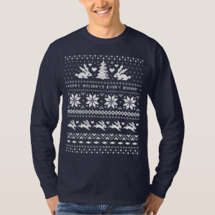 Bunny Rabbits Ugly jul Sweater Stil Cute T Shirt