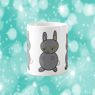 Bunny Rabbits Wearing Glass Hipsters Kaffemugg
