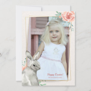 Bunny Ram Photo Påsk Card Inbjudningar