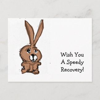 Bunny Recovery Card Vykort