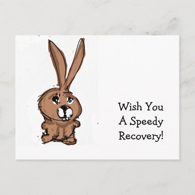 Bunny Recovery Card Vykort (Framsida)