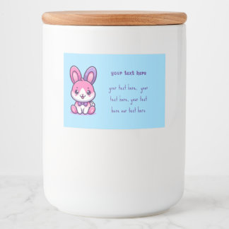 bunny redigerbar mat etiketter