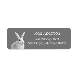 Bunny Returadress Etikett