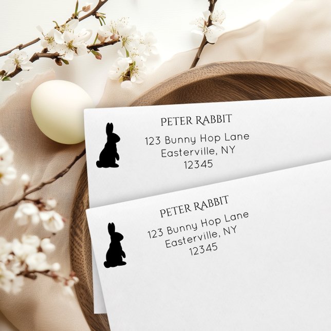 Bunny Returadress Självfärgande Stämpel (Skapare uppladdad)