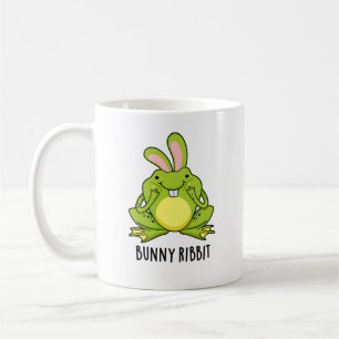 Bunny Ribbit Funny Rabbit Frog Pun Kaffemugg
