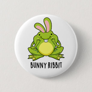 Bunny Ribbit Funny Rabbit Frog Pun Knapp