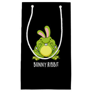 Bunny Ribbit Funny Rabbit Frog Pun Mörk BG