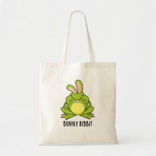 Bunny Ribbit Funny Rabbit Frog Pun Tygkasse