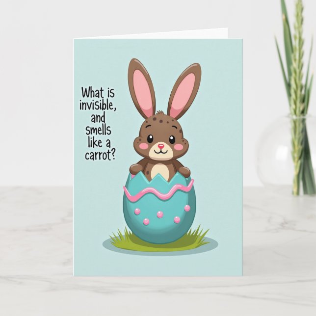 Bunny Riddle Springtime Card Kort (Framsida)