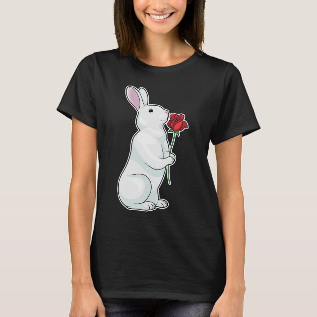 Bunny Ro Flower T Shirt (Framsida)