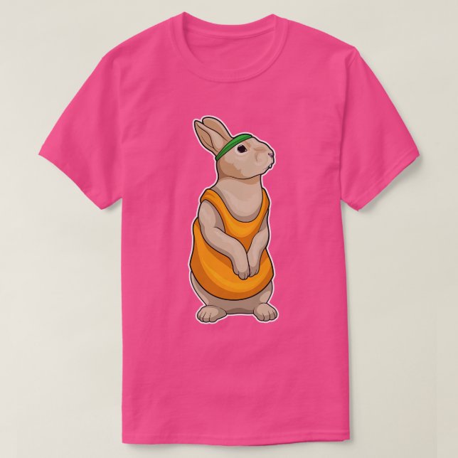 Bunny Running Fitness T Shirt (Design framsida)
