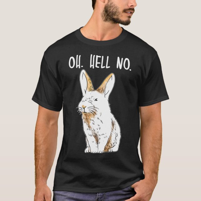 Bunny Shirt godkänner inte Rabbit Funny Animals Sh T (Framsida)