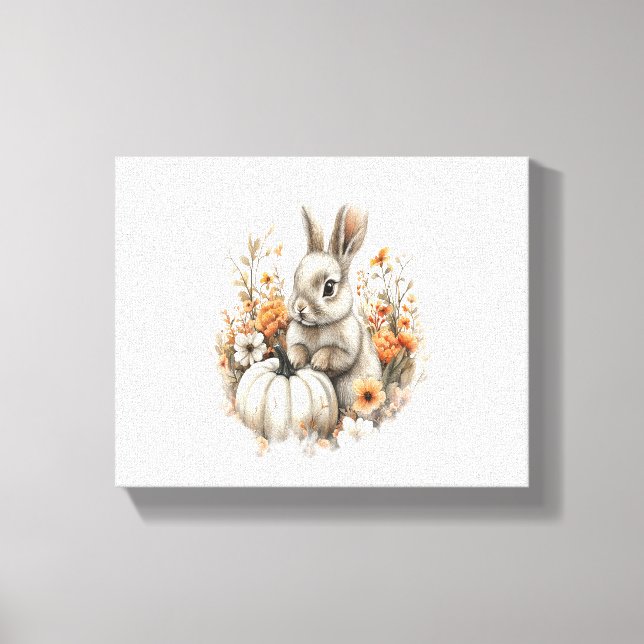 Bunny Shirt Land Pumpkin Canvastryck (Framsida)