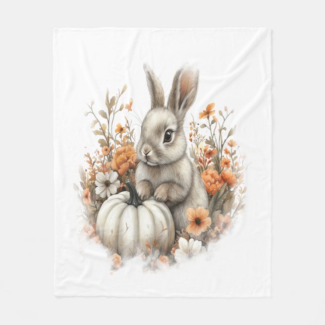 Bunny Shirt Land Pumpkin Fleecefilt (Framsidan)