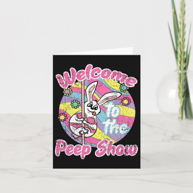 Bunny Show Påsk Rabbit Egg Hunting Vår Manar Wo Kort (Framsida)