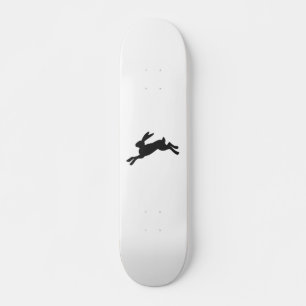 Bunny silhouette - Välj bakgrund färg Mini Skateboard Bräda 18,5 Cm