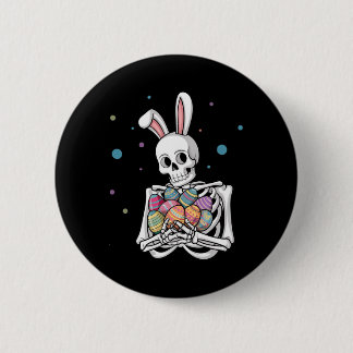Bunny Skeleton Holding Easter Eggs Funny Easter Da Knapp