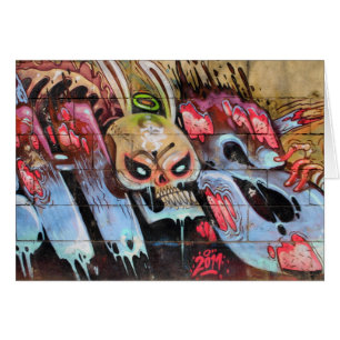 Bunny Skull Hälsningskort