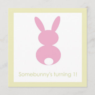 Bunny Skutt födelsedag eller inbjudan till babysko