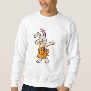Bunny som Hairdresser med Comb & Scissors Lång Ärmad Tröja
