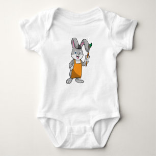 Bunny som målarfärg med färgpensel t shirt