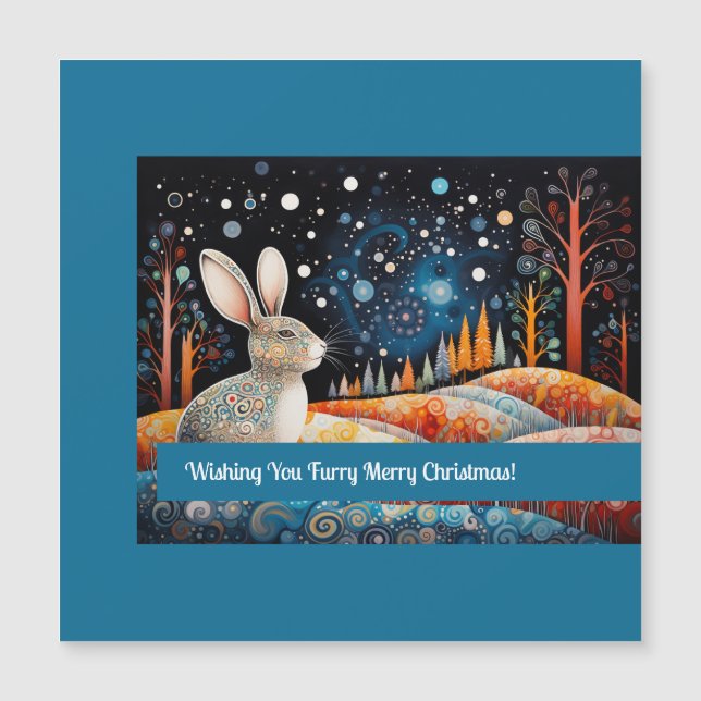 Bunny som önskar dig Hårig God jul! (Framsida)