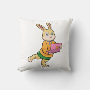 Bunny som sekreterare för bärbara datorer kudde