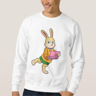 Bunny som sekreterare för bärbara datorer lång ärmad tröja