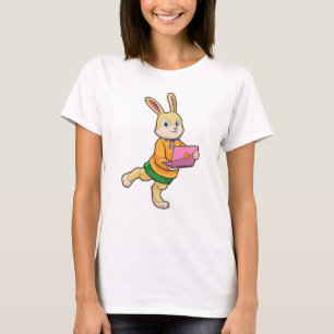 Bunny som sekreterare för bärbara datorer t shirt