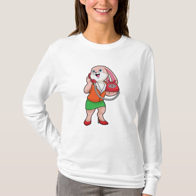 Bunny som sekreterare vid Mobila T Shirt (Framsida)