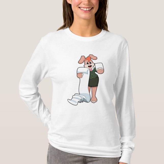 Bunny som sekreterare vid Pappra T Shirt (Framsida)