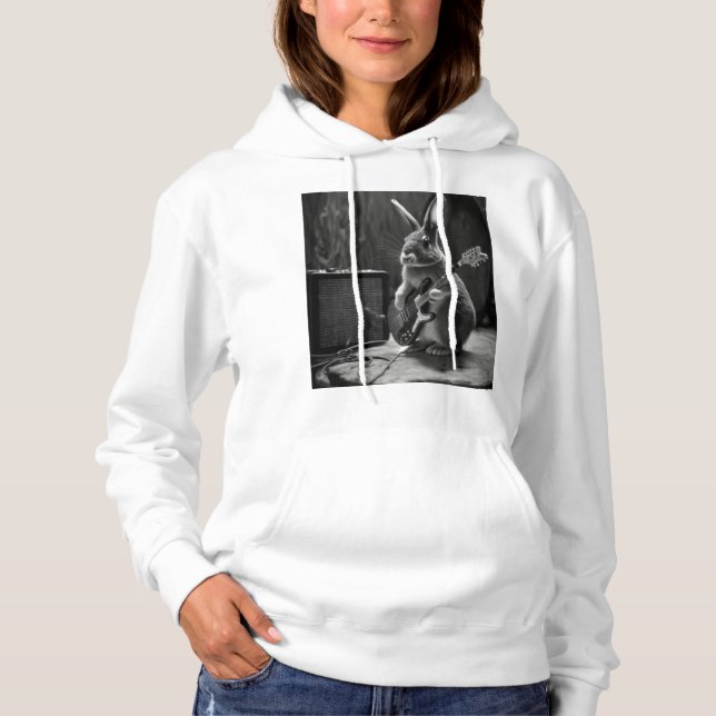 Bunny Spela en Guitar T Shirt (Framsida)