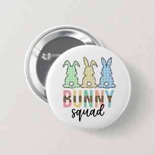 Bunny Squad Påskägg Hunt Cute Bunny Knapp