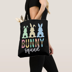 Bunny Squad   Påskägg Hunt Cute Bunny Tygkasse