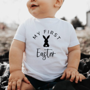 Bunny Svan Min första Påsk Baby Tshirt T Shirt