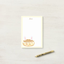 Bunny Sweet Dessert Cinnamon Bun Post-it Block