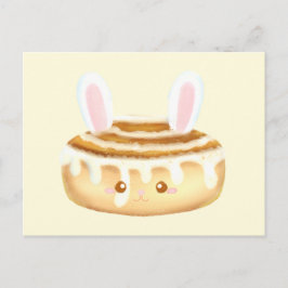 Bunny Sweet Dessert Cinnamon Bun Vykort