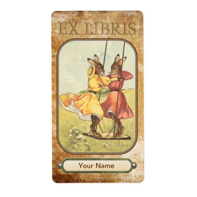 Bunny Swing Bok Plate Fraktsedel (Framsidan)