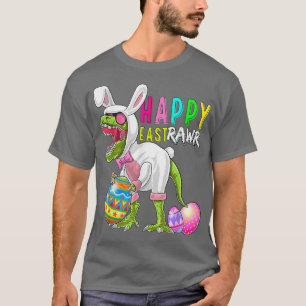 Bunny T Re Dinosaur Påsk 2022 Lycklig East Rawr Co Shirt