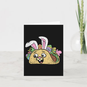 Bunny Taco Påsk Funny Mexican Food Egg Hunting S Kort