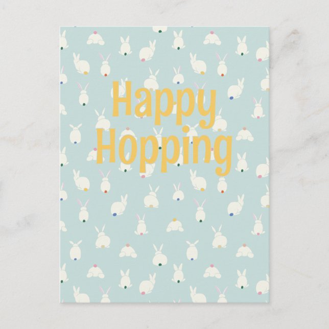 Bunny Tails Helg Vykort (Framsida)