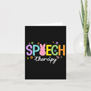 Bunny Tal Therapist Slp Påsk Day Tal Thera Kort