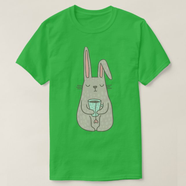 Bunny Tea älskare T Shirt (Design framsida)