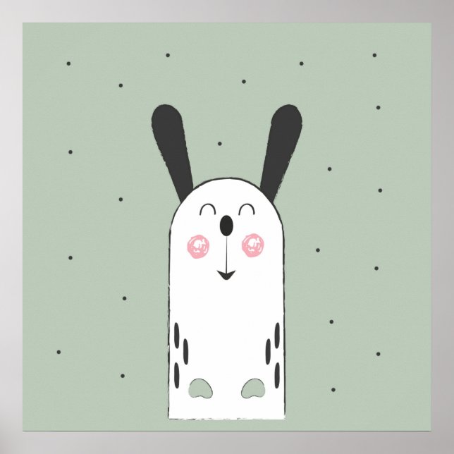 Bunny Tecknad Kids Poster (Framsidan)