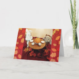 Bunny Thanksgiving Helgkort