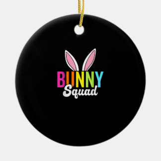 Bunny-trupp, matchande påsk-kanin öron, Påsk p Julgransprydnad Keramik
