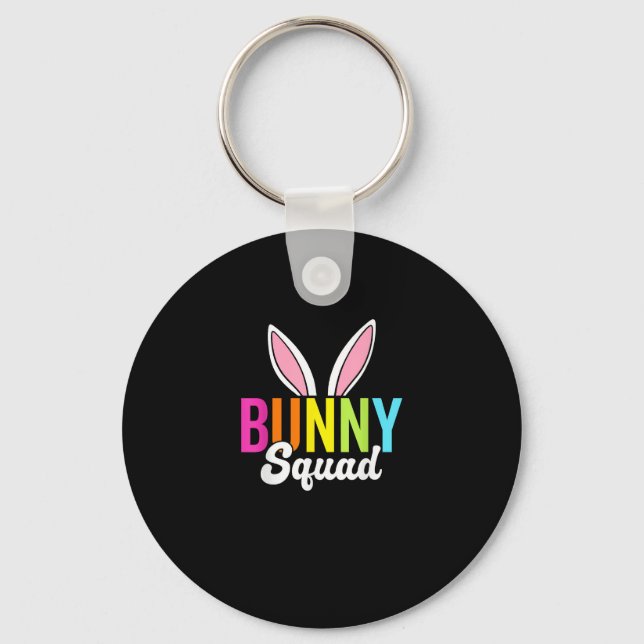 Bunny-trupp, matchande påsk-kanin öron, Påsk p Nyckelring (Framsida)