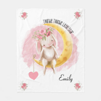 Bunny Twinkle Twinkle Little Star Nursery Rhyme  Fleecefilt