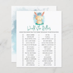 Bunny unge / skulle hon hellre visa babykläder?